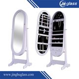 Siver Finished Dressing Framed Wall Mirror/ Standing Dressing Mirror for Home Decoration