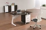 Modern Melamine Staff Metal Veneer Manager Computer Office Table