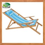 Bamboo Foldable Sun Lounger / Leisure Beach Chair for Outdoor