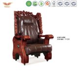 Luxury Wooden Executive Leather Chair (A-060)