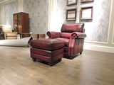 Classic Simple Design 3+2+1 Top Grain Leather Sofa