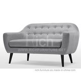 New Modern Living Room Furniture Hotel Bedroom Fabric Sofa (2seater)