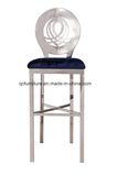 Metal Frame Bar Stools with Leather Seat