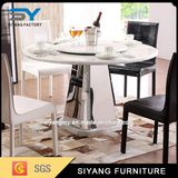 Banquet Round Rotating Dining Table with Marble Top