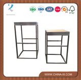 Wooden and Stainless Steel Display Table