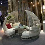 2017 Round Dome Outdoor Rattan Sofa, Sofa Cloth S206