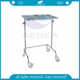 AG-Ss029A Cheap Movable Hospital Stainless Steel Trolley with Wheels