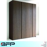 Wood Grain Melamine Laminate Wardrobe Bedroom Furniture Popular