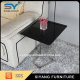 Office Side Table Black Glass Coffee Table