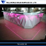 Modern High End Commercial LED Lighting L Shape Restaurant Bar Counter