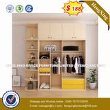 Whire PVC Grafitti Vertical MDF Wardrobe (HX-8NR0642)
