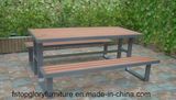 2018 New Design Plastic Wood Material Outdoor Table Chair