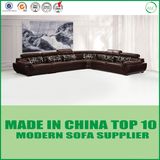Wholesalers L-Shape Modern Living Room Furniture Leather Sofa