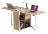 Customized E1 MDF Wooden Office Furniture Table with Cabinet