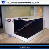 Acrylic Reception Table Artificial Stone Reception Desk Front Desk