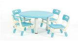 Used Daycare Preschool Kindergarten Desk Kids Drawing Round Tea Table