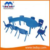 Kids Furniture Blue Kids Plastic Study Table and Chair
