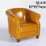 Brown High Quality Living Room Leather Sofa Chair (618)