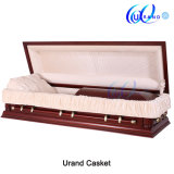 Solid Mahogany Full Couch High Gloss Casket and Coffin