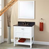 Fed-353 Top Quality White Finishing Solid Wood Bathroom Furniture