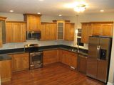 MDF Faced High Gloss Lacquer Finish Modern Metal Handless Plywood Kitchen Cabinets