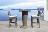 Paramaribo Bar Table Rattan Table with Bar Chair