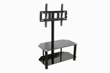 Metal Frame and Glass TV Stand