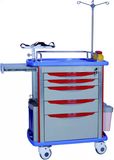 ABS Medical Nursing Emergency Trolley for Hospital with ISO Approved (Slv-85001b)