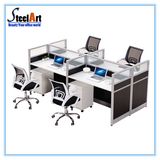 Office Furniture Wooden Modular 4 Person Workstation
