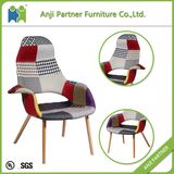 Modern Four Legs Soft Design Fabric Sofa Lounge Chair (Bison)