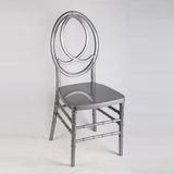 Wood and PC Resin Silver Wedding Phoenix Infinity Chair