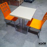 Customized Solid Surface Square C Kitchen Tables for Bar