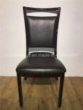 Ds-3093 Stackable Hotel Furniture PU Leather Hotel Iron Banquet Chair