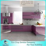 Modern Styles PVC/Laquer/Melamine/UV Kitchen Cabinet Designs Doors America Project