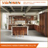 Classic American Custom Brown Solid Wood Kitchen Cabinet