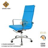 Blue Leather High Quality Ergonomic Office Chair (GV-OC-H305)