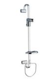 Shower Sliding Bar with Shelf and Towel Ring