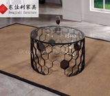 Round Coffee Table with Tempered Glass Top