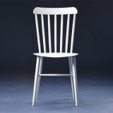 European Windsor White Lacquer Metal Chair for Commercial Usage (SP-MC072)