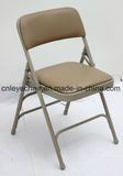 Upholstered Home Folding Chair with Metal Frame