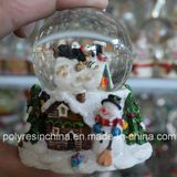 Resin Customized Christmas Crafts of Snowman Snow Globe