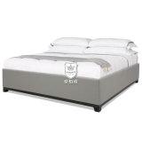 Dark Solid Wood Double Size Hotel Style Bed Base