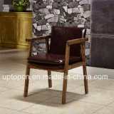 Simple Style Wooden Restaurant Furniture Chair with Armrest (SP-EC659)