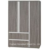 3D Finish Wooden Bedroom 3 Door Combination Wardrobe (WB76)