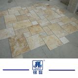 Natural Honed French Cut Beige Travertine for Kitchen/Bathroom/Livingroom/Swimming Pool/ Floor Tile/Mosaic Tile/Fireplace Slab Tile