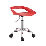 Red Faux Leather Adjustable Lift Salon Club Bar Chair (FS-796B)