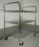 3 Tiers Mobile Adjustable Wire Shelving