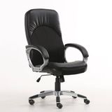 Black PU+Fabric Material Simpl Cheap Office Chair