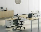 Popular Steel Frame L Shape Modern Office Desk
