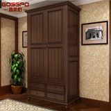 American Hot Sale 2 Door Bedroom Children Wood Wardrobe (GSP17-012)